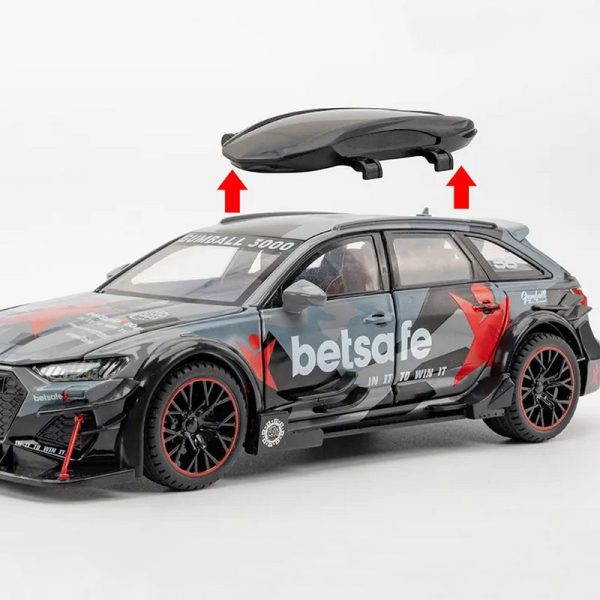 1 24 Audi RS6 DTM Diecast Model Cars Pull Back Doors Open Light Sound Toy Gifts For Kids (14)