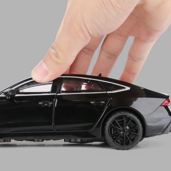1 24 Audi RS7 Alloy Model Cars Pull Back Doors Open Light Sound Toy Gifts For Kids (19)