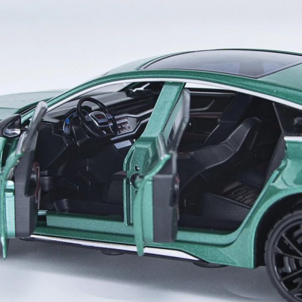 1 24 Audi RS7 Alloy Model Cars Pull Back Doors Open Light Sound Toy Gifts For Kids (7)