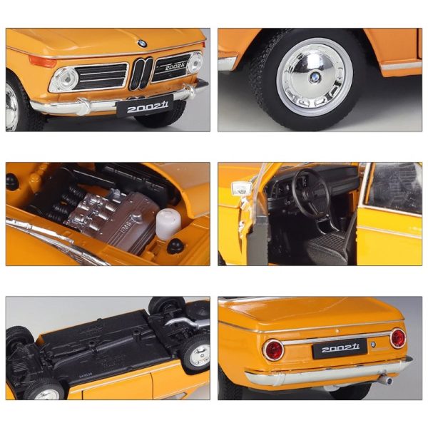 1 24 BMW 2002 Ti Classic Diecast Model Cars Pull Back Doors Open Light Sound Toy Gifts For Kids (19)