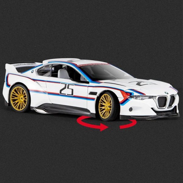 1 24 BMW 3.0 CSL Diecast Model Cars Pull Back Doors Open Light Sound Toy Gifts For Kids (12)