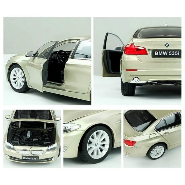 1 24 BMW 535i Diecast Model Cars Pull Back Doors Open Light Sound Toy Gifts For Kids (11)