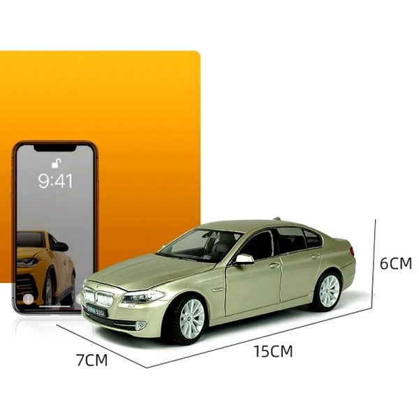 1 24 BMW 535i Diecast Model Cars Pull Back Doors Open Light Sound Toy Gifts For Kids (7)