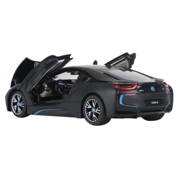1 24 BMW I8 Supercar Diecast Model Cars Pull Back Doors Open Light Sound Toy Gifts For Kids (23)