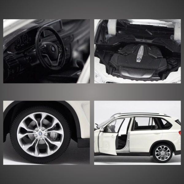 1 24 BMW X5 SUV 1 Diecast Model Cars Pull Back Doors Open Light Sound Toy Gifts For Kids (21)