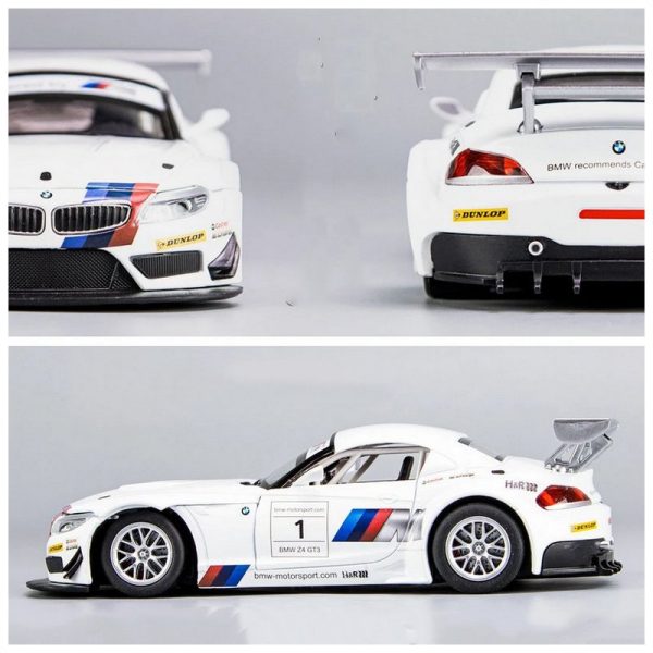 1 24 BMW Z4 Diecast Model Cars Pull Back Doors Open Light Sound Toy Gifts For Kids (12)