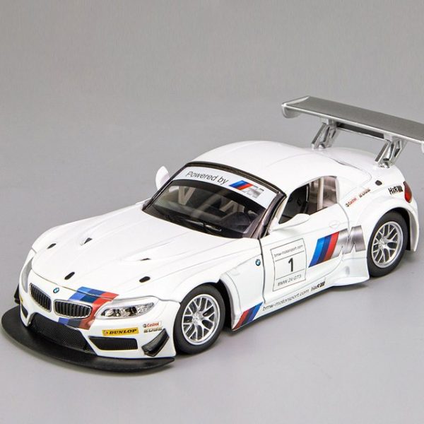 1 24 BMW Z4 Diecast Model Cars Pull Back Doors Open Light Sound Toy Gifts For Kids (3)