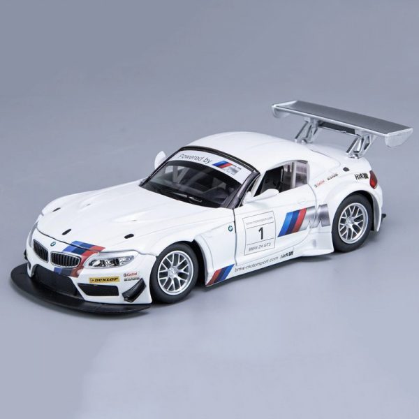 1 24 BMW Z4 Diecast Model Cars Pull Back Doors Open Light Sound Toy Gifts For Kids (6)