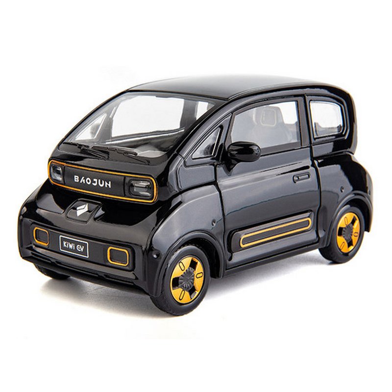 1 24 Baojun Kiwi EV Diecast Model Cars Pull Back Doors Open Light Sound Toy Gifts For Kids (1)
