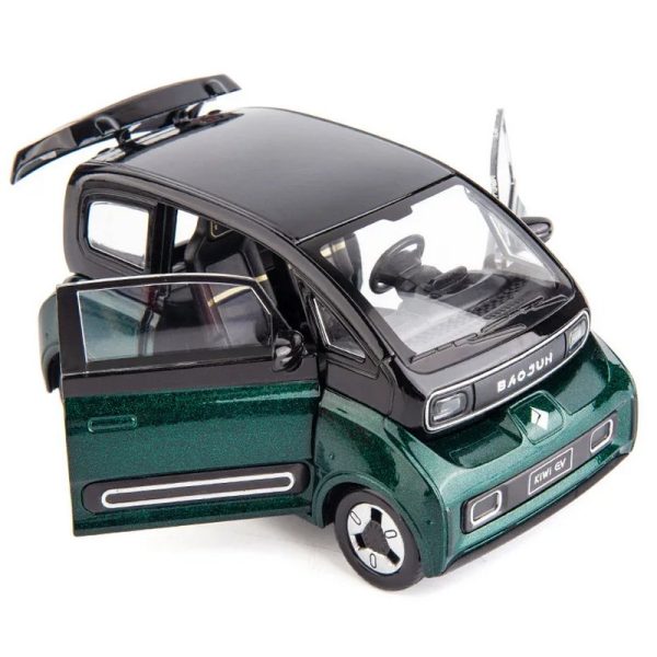 1 24 Baojun Kiwi EV Diecast Model Cars Pull Back Doors Open Light Sound Toy Gifts For Kids (11)