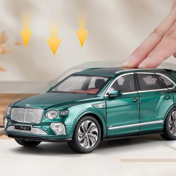 1 24 Bentley Bentayga Diecast Model Cars Pull Back Doors Open Light Sound Toy Gifts For Kids (11)