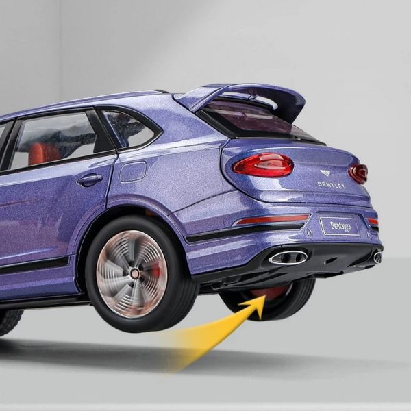 1 24 Bentley Bentayga Diecast Model Cars Pull Back Doors Open Light Sound Toy Gifts For Kids (13)
