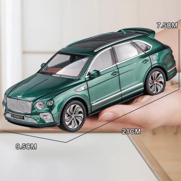 1 24 Bentley Bentayga Diecast Model Cars Pull Back Doors Open Light Sound Toy Gifts For Kids (16)