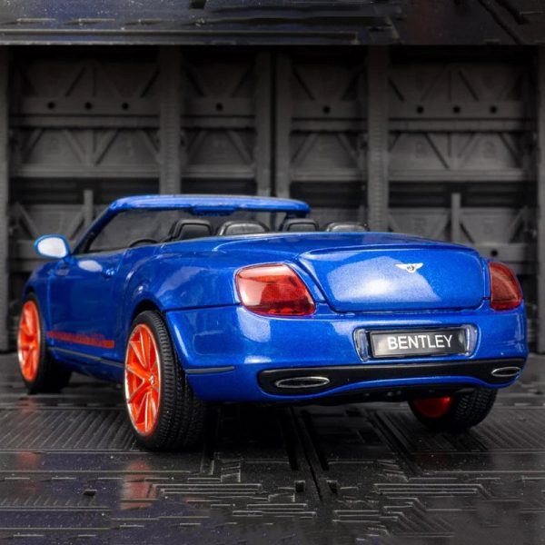 1 24 Bentley Continental ISR Convertible Diecast Model Cars Pull Back Doors Open Light Sound Toy Gifts For Kids (5)