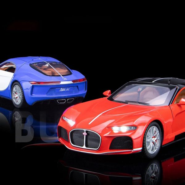 1 24 Bugatti Atlantic Diecast Model Cars Doors Open Alloy Toy Gifts For Kids (14)