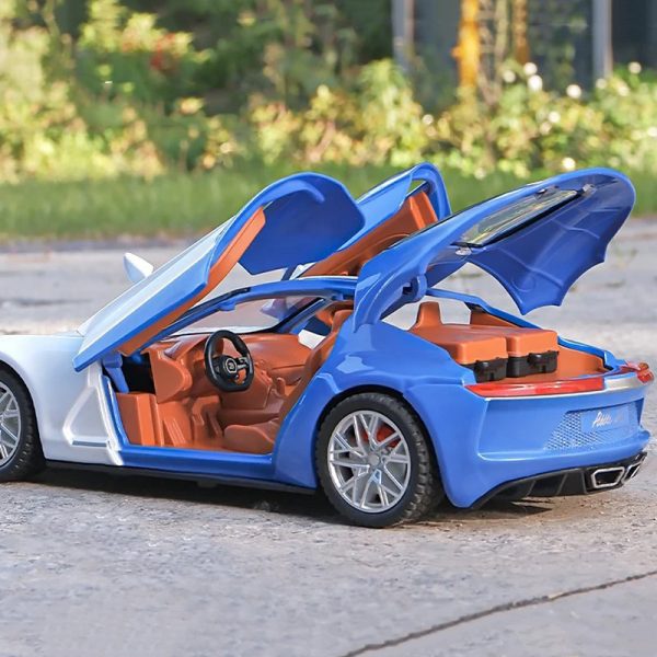 1 24 Bugatti Atlantic Diecast Model Cars Doors Open Alloy Toy Gifts For Kids (6)