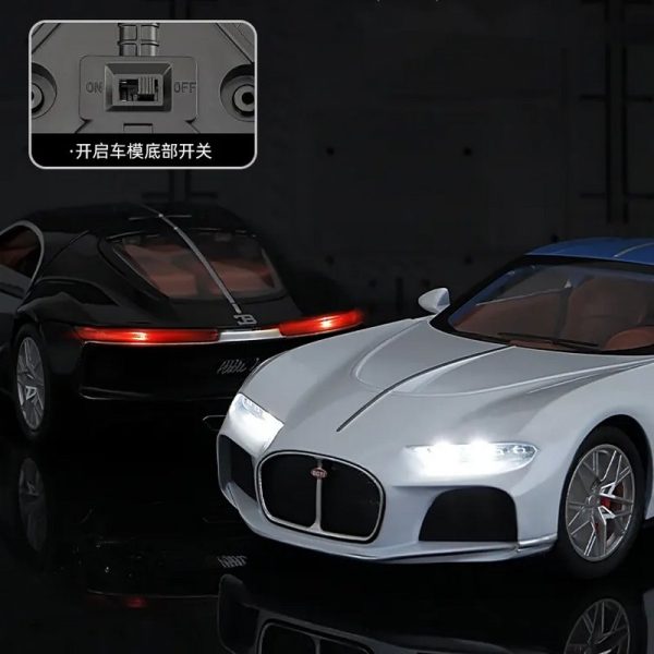 1 24 Bugatti Atlantic Diecast Model Cars Doors Open Alloy Toy Gifts For Kids (7)