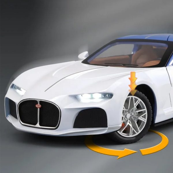 1 24 Bugatti Atlantic Diecast Model Cars Doors Open Alloy Toy Gifts For Kids (8)