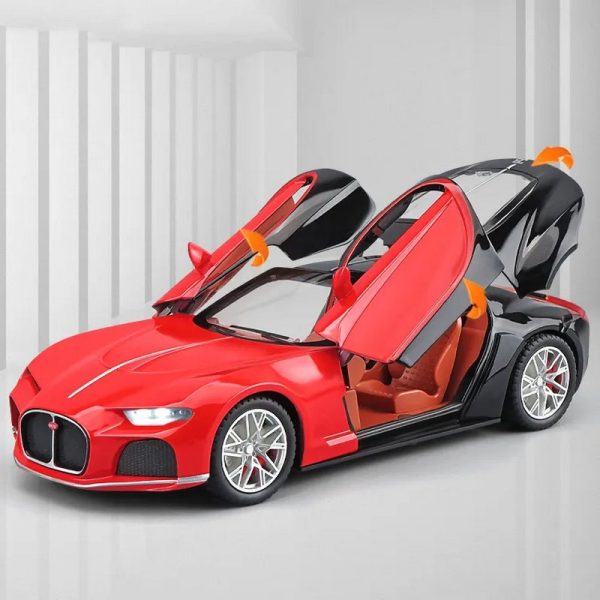 1 24 Bugatti Atlantic Diecast Model Cars Doors Open Alloy Toy Gifts For Kids (9)