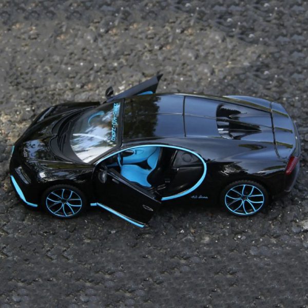 1 24 Bugatti Chiron Diecast Model Cars Doors Open Alloy Toy Gifts For Kids (10)