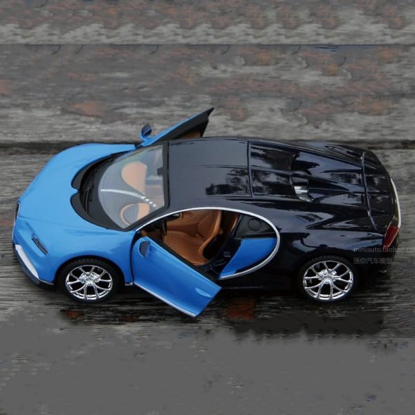 1 24 Bugatti Chiron Diecast Model Cars Doors Open Alloy Toy Gifts For Kids (12)