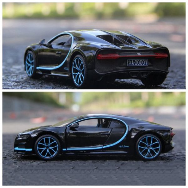 1 24 Bugatti Chiron Diecast Model Cars Doors Open Alloy Toy Gifts For Kids (7)