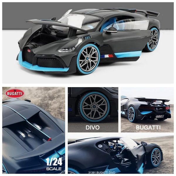 1 24 Bugatti Divo Diecast Model Cars Doors Open Alloy Toy Gifts For Kids (7)