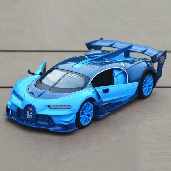 1 24 Bugatti Vision GT Diecast Model Cars Doors Open Alloy Toy Gifts For Kids (8)