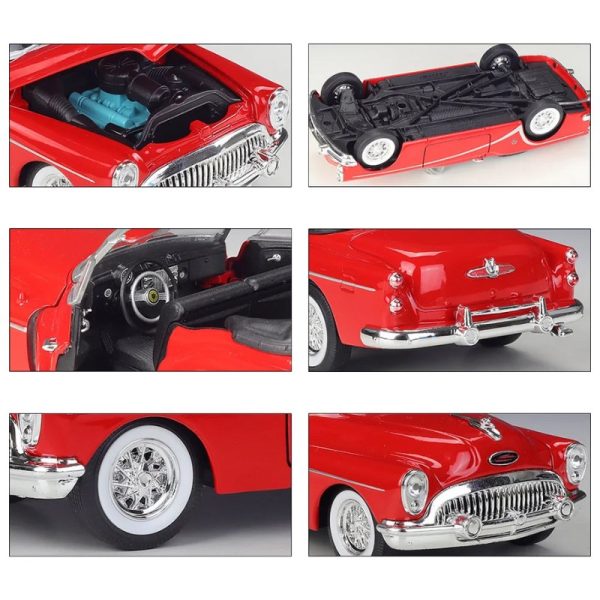 1 24 Buick Skylark 1953 Diecast Model Cars Doors Open Alloy Toy Gifts For Kids (9)