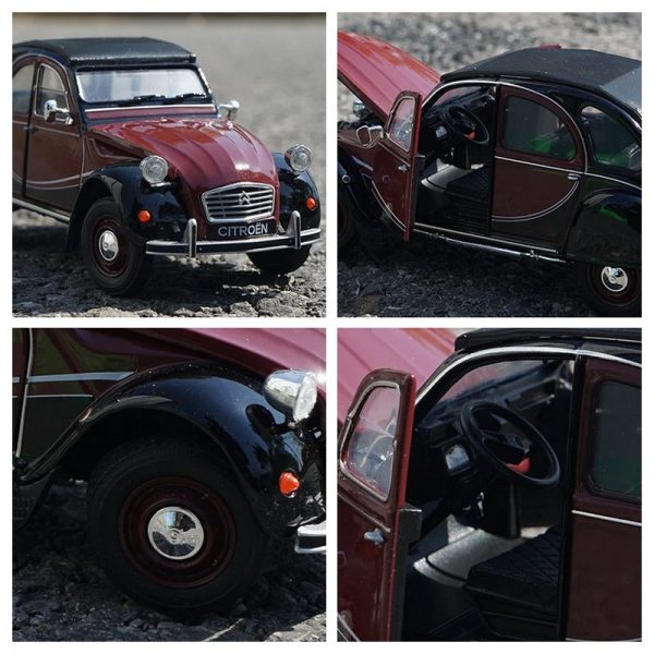 1 24 Citroen 2CV6 Charleston Diecast Model Cars Doors Open Alloy Toy Gifts For Kids (12)