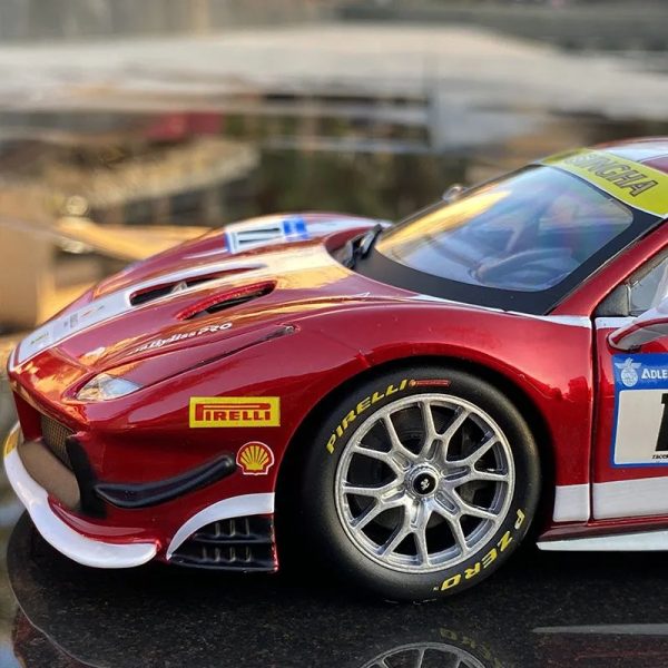 1 24 Ferrari 488 Challenge Diecast Model Cars Doors Open Alloy Toy Gifts For Kids (11)