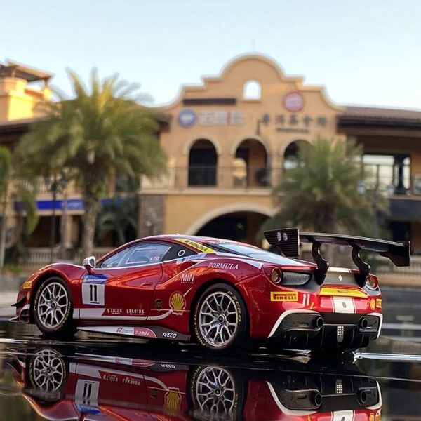 1 24 Ferrari 488 Challenge Diecast Model Cars Doors Open Alloy Toy Gifts For Kids (16)