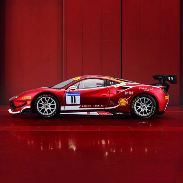 1 24 Ferrari 488 Challenge Diecast Model Cars Doors Open Alloy Toy Gifts For Kids (5)