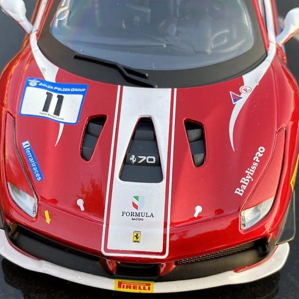 1 24 Ferrari 488 Challenge Diecast Model Cars Doors Open Alloy Toy Gifts For Kids (9)