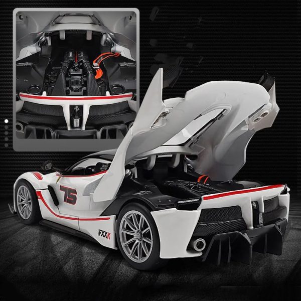 1 24 Ferrari FXXK Diecast Model Cars Doors Open Alloy Toy Gifts For Kids (11)