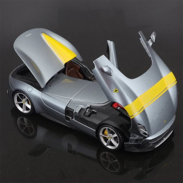 1 24 Ferrari Monza SP1 Diecast Model Cars Doors Open Alloy Toy Gifts For Kids (5)