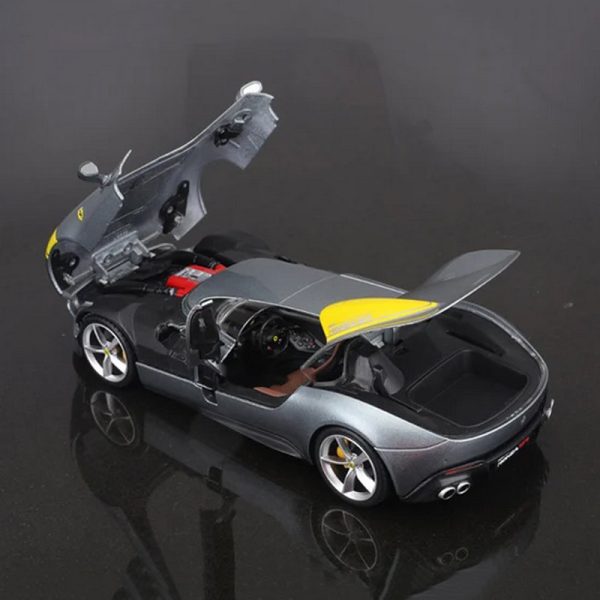 1 24 Ferrari Monza SP1 Diecast Model Cars Doors Open Alloy Toy Gifts For Kids (8)