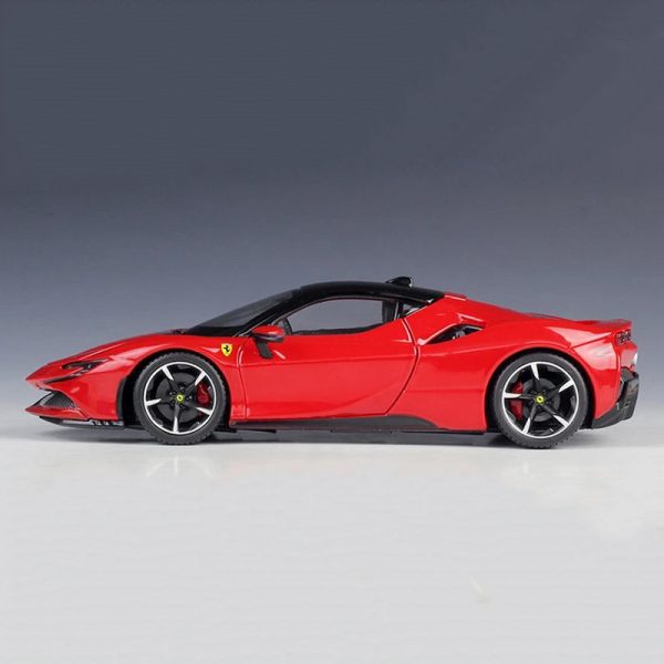 1 24 Ferrari SF90 Stradale Diecast Model Cars Doors Open Alloy Toy Gifts For Kids (10)