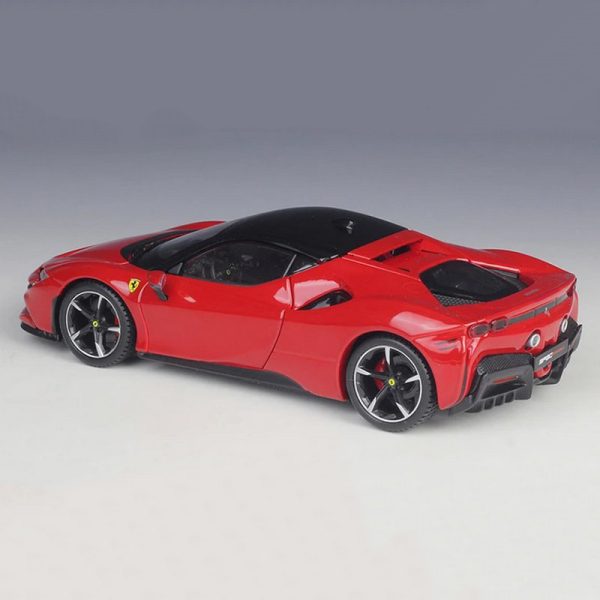 1 24 Ferrari SF90 Stradale Diecast Model Cars Doors Open Alloy Toy Gifts For Kids (5)