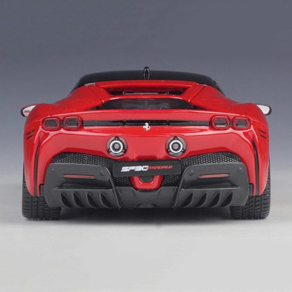 1 24 Ferrari SF90 Stradale Diecast Model Cars Doors Open Alloy Toy Gifts For Kids (8)