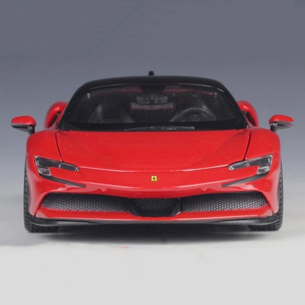 1 24 Ferrari SF90 Stradale Diecast Model Cars Doors Open Alloy Toy Gifts For Kids (9)