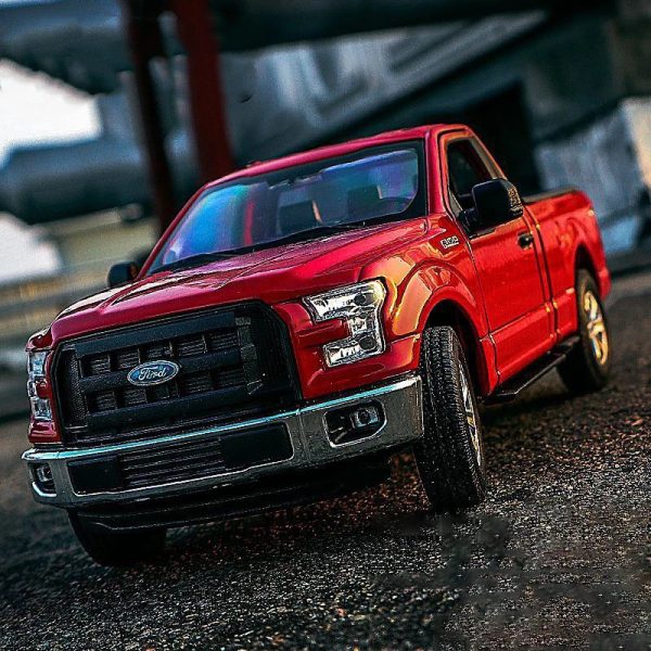 1 24 Ford F150 Regular Cab Pickup Diecast Model Cars Doors Open Alloy Toy Gifts For Kids (15)