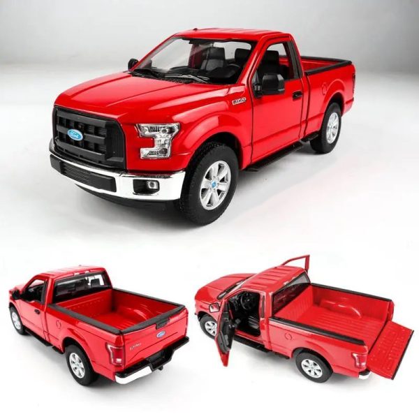 1 24 Ford F150 Regular Cab Pickup Diecast Model Cars Doors Open Alloy Toy Gifts For Kids (16)