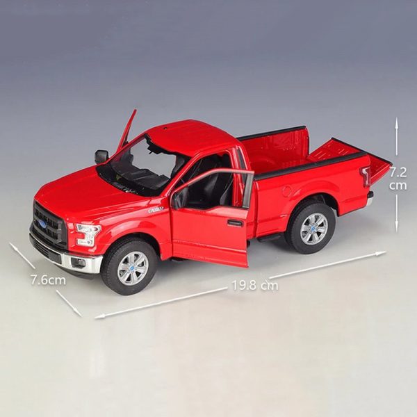 1 24 Ford F150 Regular Cab Pickup Diecast Model Cars Doors Open Alloy Toy Gifts For Kids (6)