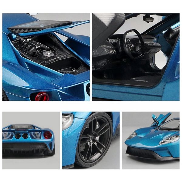1 24 Ford GT 2017 Diecast Model Cars Doors Open Alloy Toy Gifts For Kids (13)