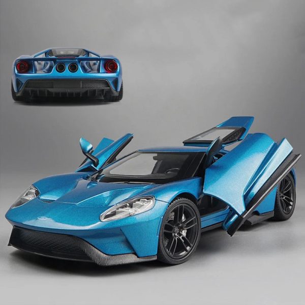 1 24 Ford GT 2017 Diecast Model Cars Doors Open Alloy Toy Gifts For Kids (16)
