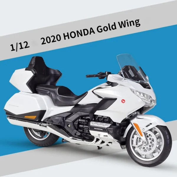 WELLY 1:12 Scale Honda Gold Wing Motorcycle Simulation Alloy Model Adult Collection Decoration Gifts Toys for Boys - Image 3