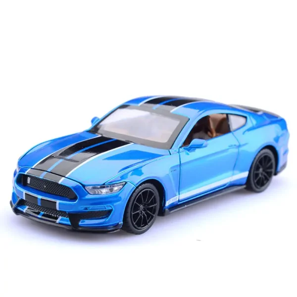 1:32 High Simulation Supercar Ford Mustang Shelby GT350 Car Model Alloy Pull Back Kid Toy Car 4 Open Door Children's Gifts GT500 - Image 5