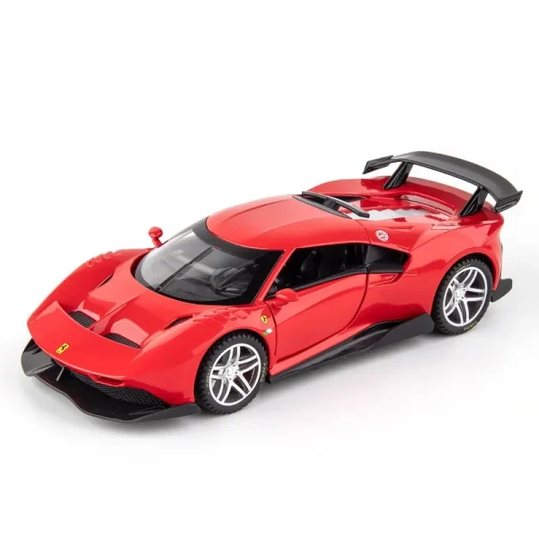 1:32 P80C Supercar Alloy Car Diecasts & Toy Vehicles Sound and light Car Model Collection Car Toys For Children - Image 5