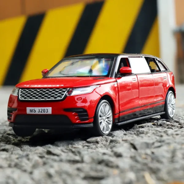 1:32 Range Rover Velar Lengthen Alloy Limousine Metal Diecast Car Model Flashing Musical Kids Toy Vehicles Gift - Image 2